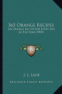 365 Recipes by J L Lane